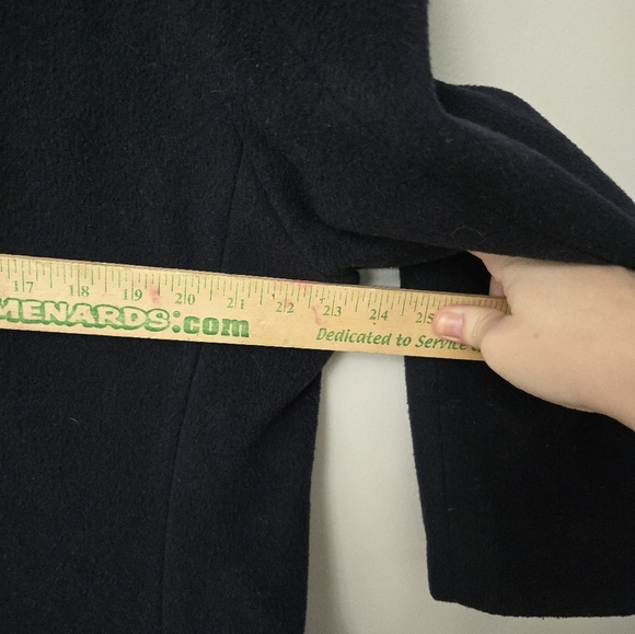 Kuppenheimer Men’s Peacoat Cashmere Blend Navy Blue England Quiet Luxury *read* - Picture 9 of 14